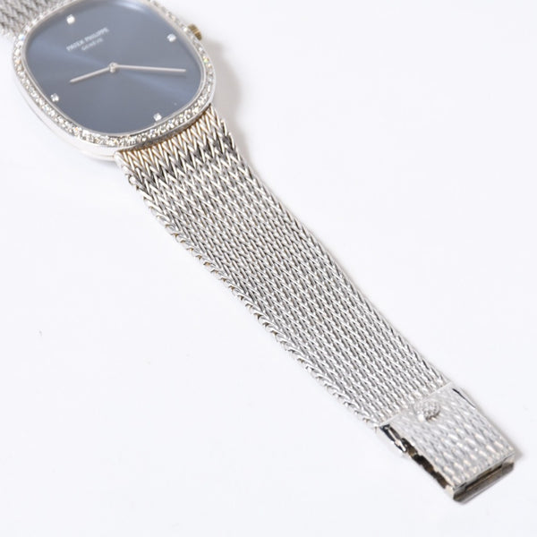 極美品 PATEK PHILIPPE パテック フィリップ ゴールデンエリプス ロングブレス メンズ 時計 中古 4b013738