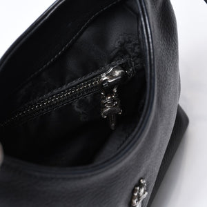 極美品 CHROME HEARTS クロムハーツ ショルダーバッグ VIV DAGGER ダガー ブラック 中古 4b013095