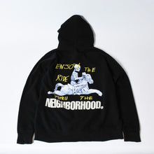 Load image into Gallery viewer, NEIGHBORHOOD ネイバーフッド カクタスジャック パーカー SS4500ZP ブラック サイズXL 美品 中古 4b013502