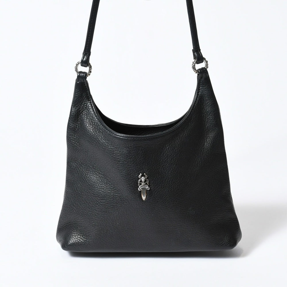 Very Good Condition CHROME HEARTS Shoulder Bag VIV DAGGER Dagger Black Used 4b013095