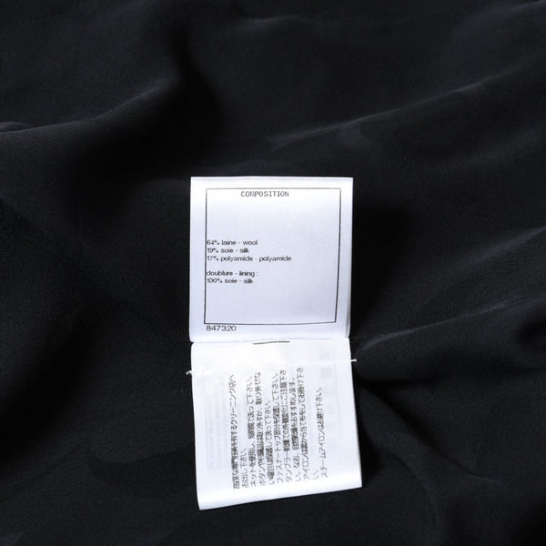 極美品 CHANEL シャネル ツイード ジャケット P71059V62263 サイズ34 ココマークブラック 中古 4b012774