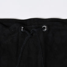 Load image into Gallery viewer, 極美品 CHROME HEARTS クロムハーツ FLEURKNEE LTHR PANTS フレアニー レザーパンツ サイズM スウェード シルバー925 中古 4b013110