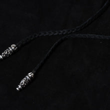 Load image into Gallery viewer, 極美品 CHROME HEARTS クロムハーツ FLEURKNEE LTHR PANTS フレアニー レザーパンツ サイズM スウェード シルバー925 中古 4b013110
