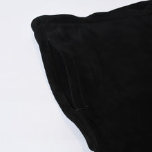 Load image into Gallery viewer, 極美品 CHROME HEARTS クロムハーツ FLEURKNEE LTHR PANTS フレアニー レザーパンツ サイズM スウェード シルバー925 中古 4b013110