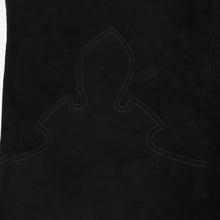 Load image into Gallery viewer, 極美品 CHROME HEARTS クロムハーツ FLEURKNEE LTHR PANTS フレアニー レザーパンツ サイズM スウェード シルバー925 中古 4b013110