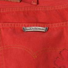 Load image into Gallery viewer, CHROME HEARTS LEVI'S リーバイス セメタリークロスパッチ デニム レッド サイズ38 美品 中古 4b013752