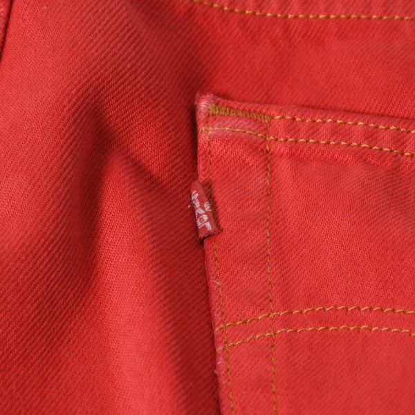 CHROME HEARTS LEVI'S リーバイス セメタリークロスパッチ デニム レッド サイズ38 美品 中古 4b013752