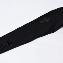 Load image into Gallery viewer, 新品未使用 CHROME HEARTS クロムハーツ セメタリークロスパッチ スウェットシャツ サイズS 17パッチ ハラコ パテント レザー 中古 4b013662ch