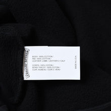 Load image into Gallery viewer, 新品未使用 CHROME HEARTS クロムハーツ セメタリークロスパッチ スウェットシャツ サイズS 17パッチ ハラコ パテント レザー 中古 4b013662ch