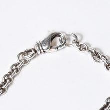 Load image into Gallery viewer, 極美品 CHROME HEARTS クロムハーツ タイニーファットクロス NEチェーン ダイヤ ブレスレット 重量約11.4G 2006/.925刻印 シルバー925 中古 4b013773