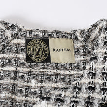 Load image into Gallery viewer, 新品未使用 KAPITAL キャピタル ファンシーツイード GREAT KOUNTRY ツイードベースボールシャツ K2410SS091 サイズ3 カラーホワイト 中古 4b013588