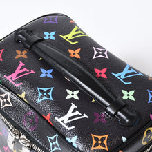 Load image into Gallery viewer, 新品同様 LOUIS VUITTON ルイヴィトン LV × TM ニース ミニ ハンドバッグ M13747 モノグラム マルチカラー ブラック 村上隆 中古 4b013600