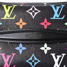 Load image into Gallery viewer, 新品同様 LOUIS VUITTON ルイヴィトン LV × TM ニース ミニ ハンドバッグ M13747 モノグラム マルチカラー ブラック 村上隆 中古 4b013600