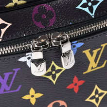 Load image into Gallery viewer, 新品同様 LOUIS VUITTON ルイヴィトン LV × TM ニース ミニ ハンドバッグ M13747 モノグラム マルチカラー ブラック 村上隆 中古 4b013600