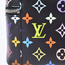 Load image into Gallery viewer, 新品同様 LOUIS VUITTON ルイヴィトン LV × TM ニース ミニ ハンドバッグ M13747 モノグラム マルチカラー ブラック 村上隆 中古 4b013600