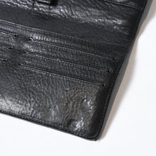 Load image into Gallery viewer, CHROME HEARTS クロムハーツ キルティング レザー ウォレット BSフレア ラムスキン ブラック レザー 美品 中古 4b013626