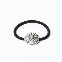 CHROME HEARTS クロムハーツ クロスボールボタン ヘアゴム コンチョ 重量約15.7g シルバー925 2003/.925刻印 美品 中古 4b013768