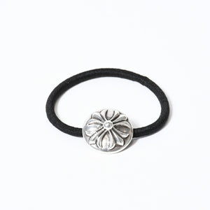 CHROME HEARTS クロムハーツ クロスボールボタン ヘアゴム コンチョ 重量約15.7g シルバー925 2003/.925刻印 美品 中古 4b013768