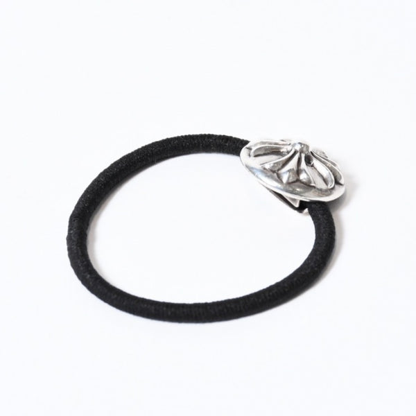 CHROME HEARTS クロムハーツ クロスボールボタン ヘアゴム コンチョ 重量約15.7g シルバー925 2003/.925刻印 美品 中古 4b013768