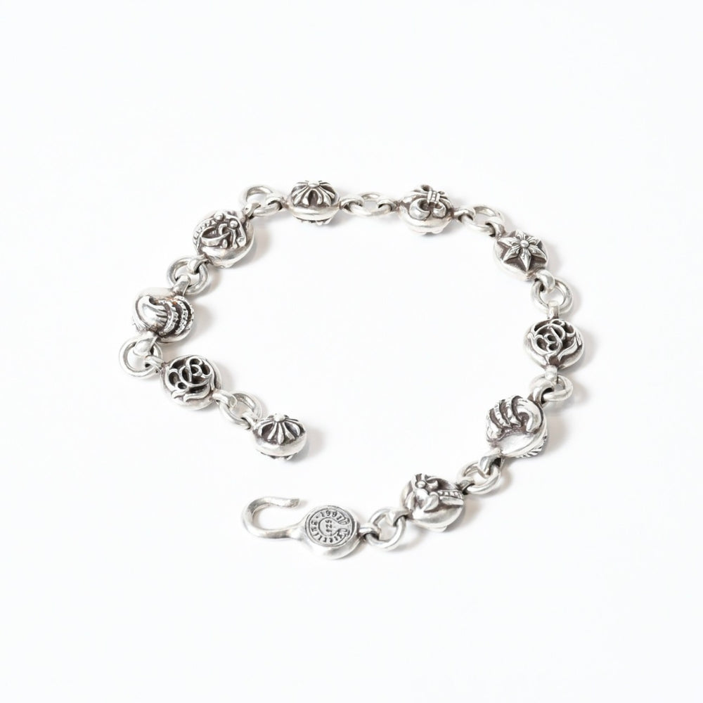 CHROME HEARTS クロムハーツ マルチボール #2 ブレスレット メンズ シルバー SV925 75.6g 美品 中古 4b013757