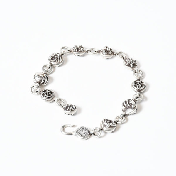 CHROME HEARTS クロムハーツ マルチボール #2 ブレスレット メンズ シルバー SV925 75.6g 美品 中古 4b013757