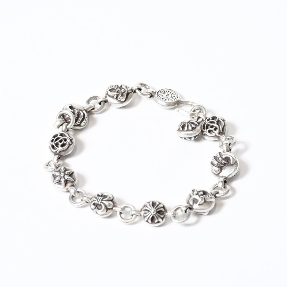 CHROME HEARTS クロムハーツ マルチボール #2 ブレスレット メンズ シルバー SV925 75.6g 美品 中古 4b013757