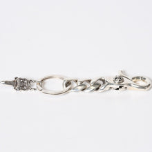 画像をギャラリービューアに読み込む, 極美品 CHROME HEARTS クロムハーツ ショートクラシックリンク キーリング キーホルダー 2リンク 重量約48.8g シルバー925 中古 4a003432