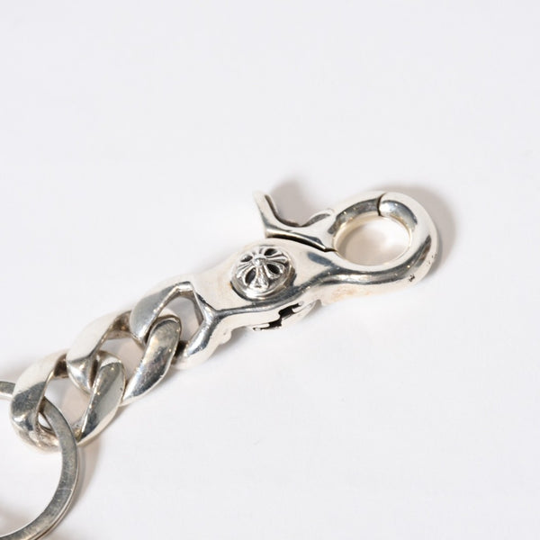 極美品 CHROME HEARTS クロムハーツ ショートクラシックリンク キーリング キーホルダー 2リンク 重量約48.8g シルバー925 中古 4b013749