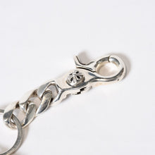 画像をギャラリービューアに読み込む, 極美品 CHROME HEARTS クロムハーツ ショートクラシックリンク キーリング キーホルダー 2リンク 重量約48.8g シルバー925 中古 4a003432