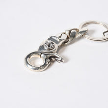 画像をギャラリービューアに読み込む, 極美品 CHROME HEARTS クロムハーツ ショートクラシックリンク キーリング キーホルダー 2リンク 重量約48.8g シルバー925 中古 4a003432