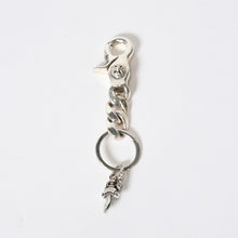 Load image into Gallery viewer, 極美品 CHROME HEARTS クロムハーツ ショートクラシックリンク キーリング キーホルダー 2リンク 重量約52.7g シルバー925 中古 4b013750