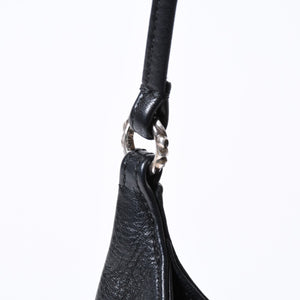 極美品 CHROME HEARTS クロムハーツ ショルダーバッグ VIV DAGGER ダガー ブラック 中古 4b013095