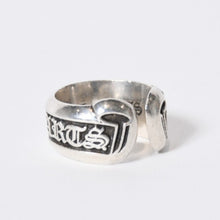 Load image into Gallery viewer, CHROME HEARTS クロムハーツ SM SCROLL LABEL スモール スクロールラベルリング 10.0g サイズ10号 リング シルバー925 美品 中古 4b013767
