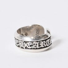 Load image into Gallery viewer, CHROME HEARTS クロムハーツ SM SCROLL LABEL スモール スクロールラベルリング 10.0g サイズ10号 リング シルバー925 美品 中古 4b013767