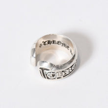 Load image into Gallery viewer, CHROME HEARTS クロムハーツ SM SCROLL LABEL スモール スクロールラベルリング 10.0g サイズ10号 リング シルバー925 美品 中古 4b013767