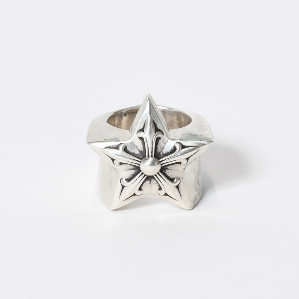CHROME HEARTS STR LRG Large Sterling Ring Weight Approx. 52.2g Size 19 2011/.925 Stamp Good Condition Used 4b013759