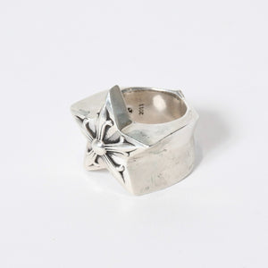 CHROME HEARTS クロムハーツ STR LRG ラージ スターリング 指輪 重量約52.2g サイズ19号 2011/.925刻印 美品 中古 4b013759