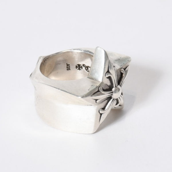 CHROME HEARTS クロムハーツ STR LRG ラージ スターリング 指輪 重量約52.2g サイズ19号 2011/.925刻印 美品 中古 4b013759