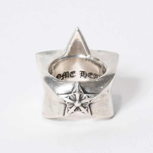 CHROME HEARTS クロムハーツ STR LRG ラージ スターリング 指輪 重量約52.2g サイズ19号 2011/.925刻印 美品 中古 4b013759