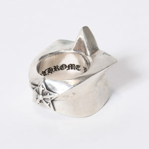 CHROME HEARTS クロムハーツ STR LRG ラージ スターリング 指輪 重量約52.2g サイズ19号 2011/.925刻印 美品 中古 4b013759