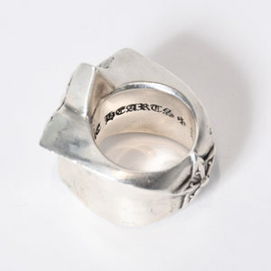 CHROME HEARTS クロムハーツ STR LRG ラージ スターリング 指輪 重量約52.2g サイズ19号 2011/.925刻印 美品 中古 4b013759