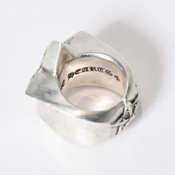 CHROME HEARTS クロムハーツ STR LRG ラージ スターリング 指輪 重量約52.2g サイズ19号 2011/.925刻印 美品 中古 4b013759