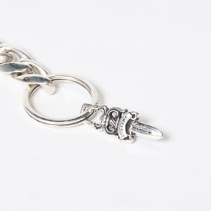 極美品 CHROME HEARTS クロムハーツ CLP CHN CLASSIC-L ロングクラシックリンク ダガーキーチェーン 8LINK 92.1g シルバー925 中古 4b013748