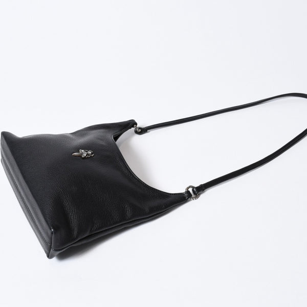 極美品 CHROME HEARTS クロムハーツ ショルダーバッグ VIV DAGGER ダガー ブラック 中古 4b013095