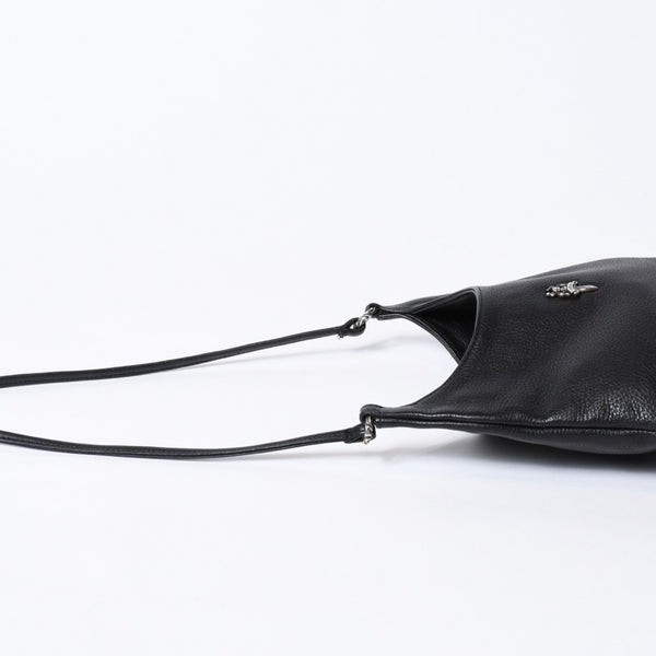 極美品 CHROME HEARTS クロムハーツ ショルダーバッグ VIV DAGGER ダガー ブラック 中古 4b013095