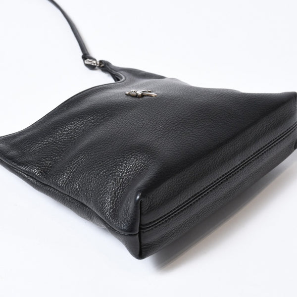 極美品 CHROME HEARTS クロムハーツ ショルダーバッグ VIV DAGGER ダガー ブラック 中古 4b013095