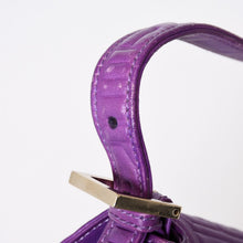 Load image into Gallery viewer, FENDI フェンディ マンマバケット ワンショルダーバッグ 26424 パープル レザー シルバー金具 良品 中古 4b013559