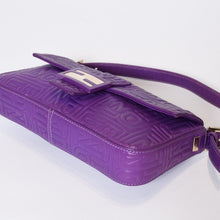 Load image into Gallery viewer, FENDI フェンディ マンマバケット ワンショルダーバッグ 26424 パープル レザー シルバー金具 良品 中古 4b013559