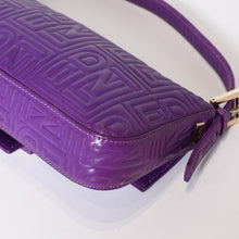 Load image into Gallery viewer, FENDI フェンディ マンマバケット ワンショルダーバッグ 26424 パープル レザー シルバー金具 良品 中古 4b013559