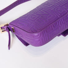 Load image into Gallery viewer, FENDI フェンディ マンマバケット ワンショルダーバッグ 26424 パープル レザー シルバー金具 良品 中古 4b013559